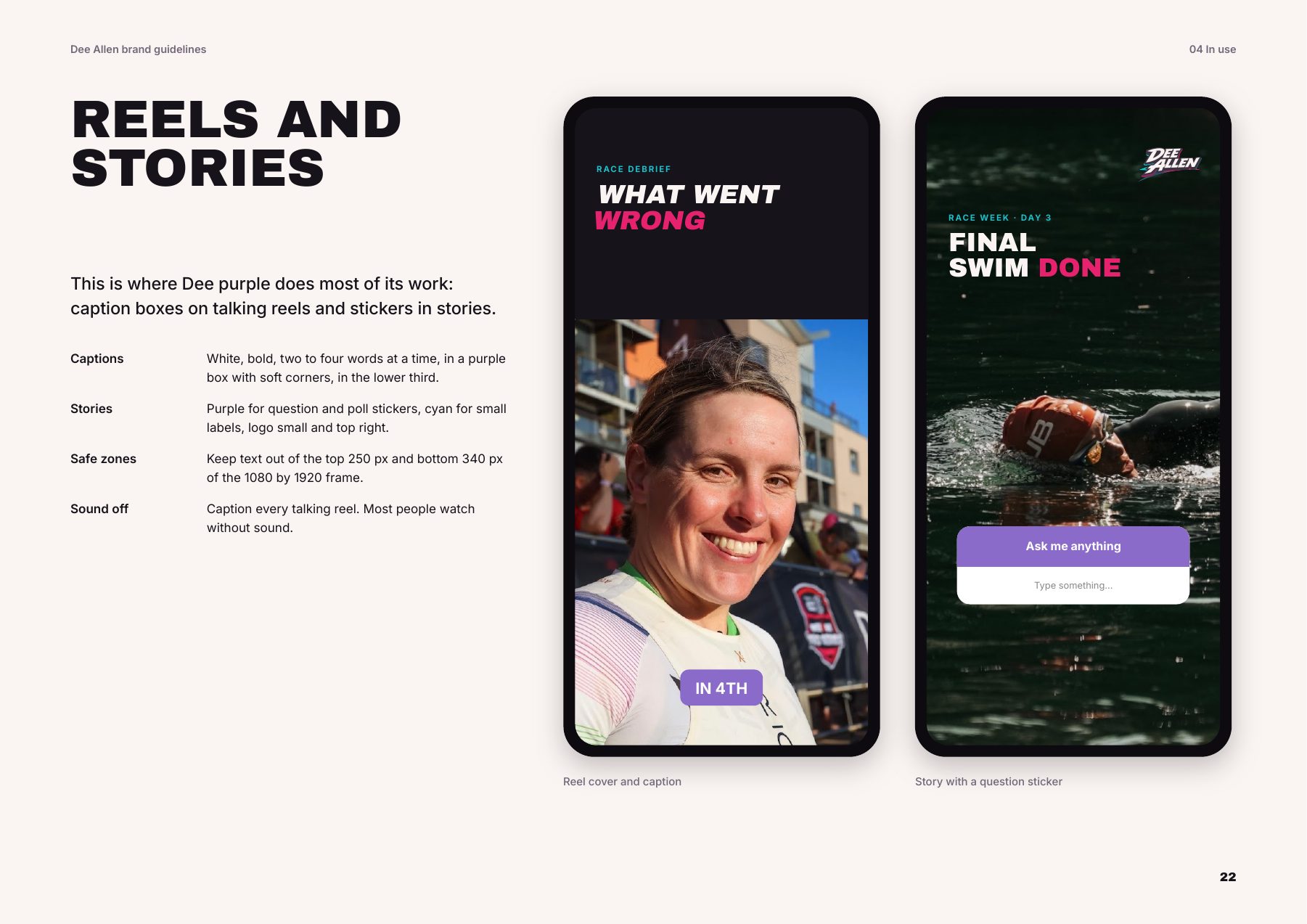 Dee Allen reels and stories templates