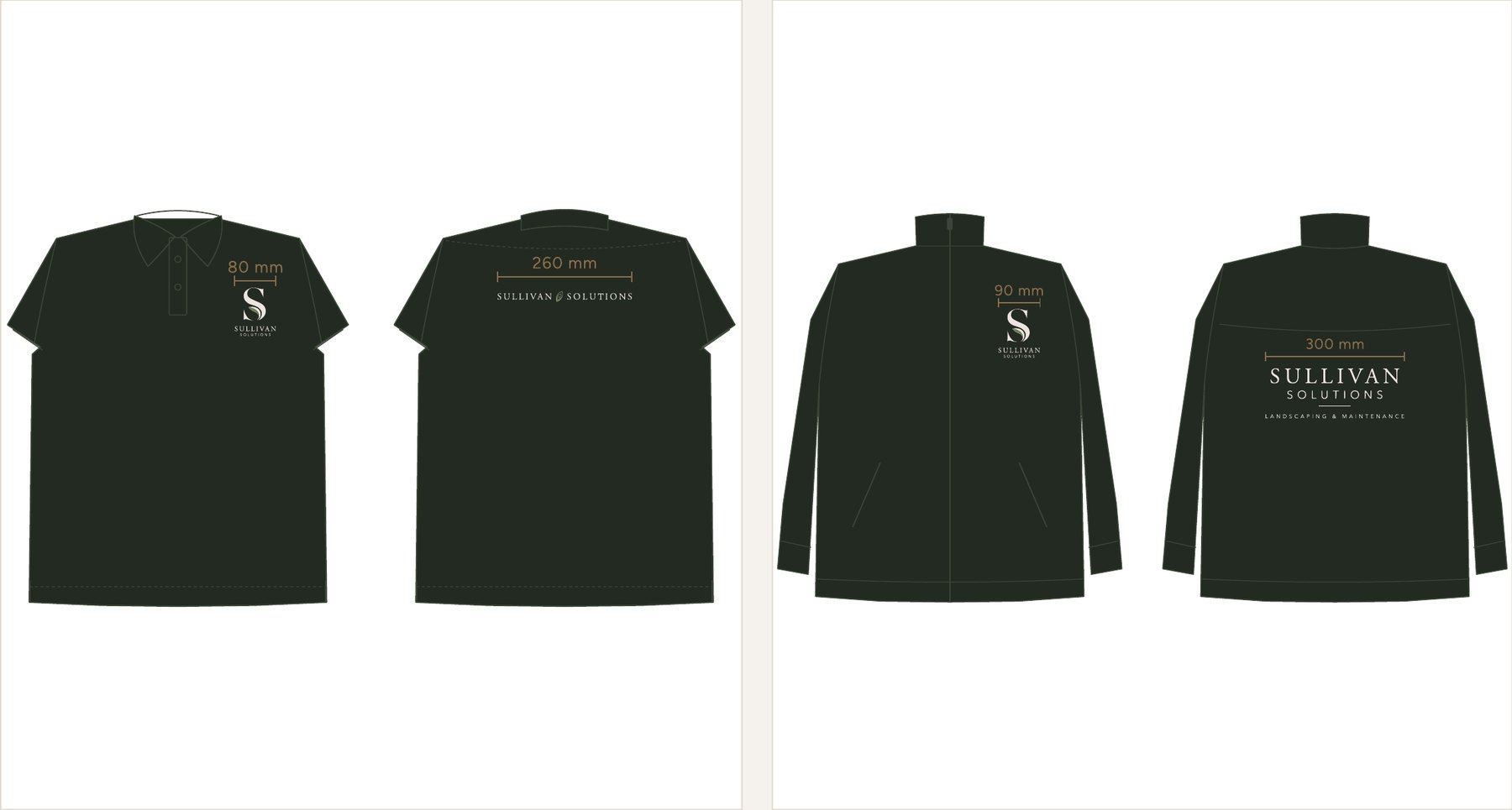Sullivan Solutions polos and softshell jackets